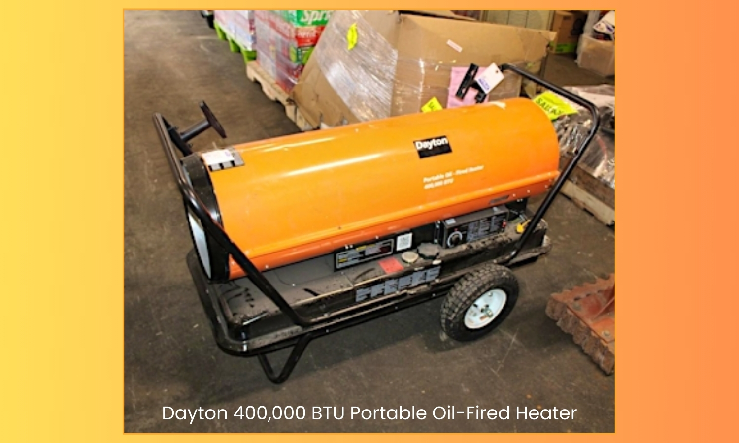 Dayton 400,000 BTU Portable Oil Fired Heater